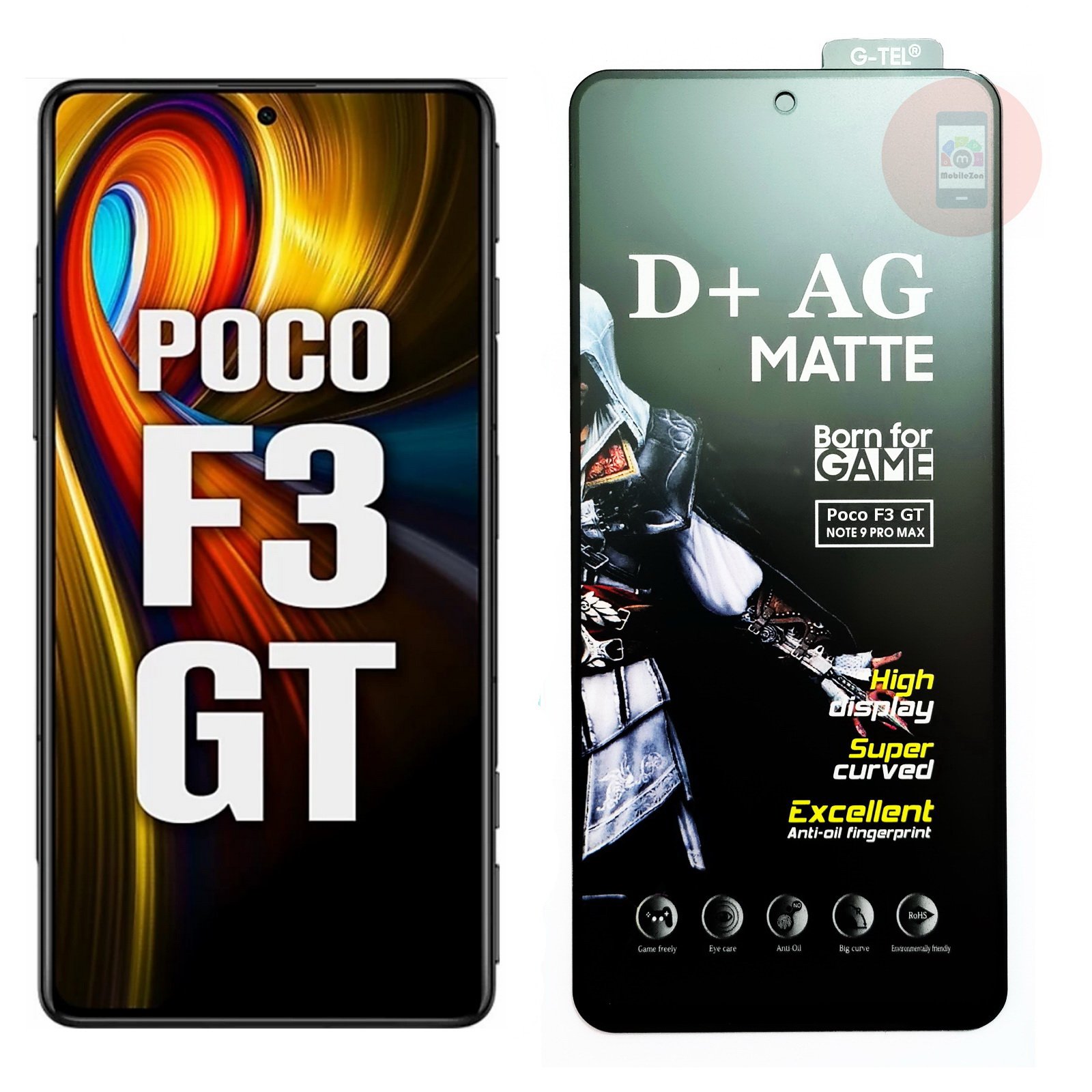 Poco F3 GT D+ AG Matte Tempered Glass Screen Protector
