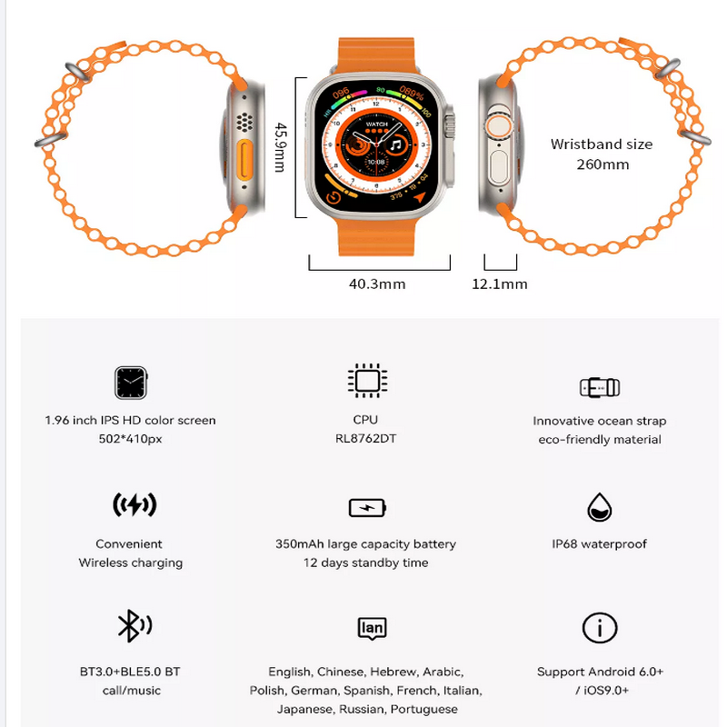 Apple Watch Ultra (GPS + Cellular) 49mm Titanium Case — Tekkas Store