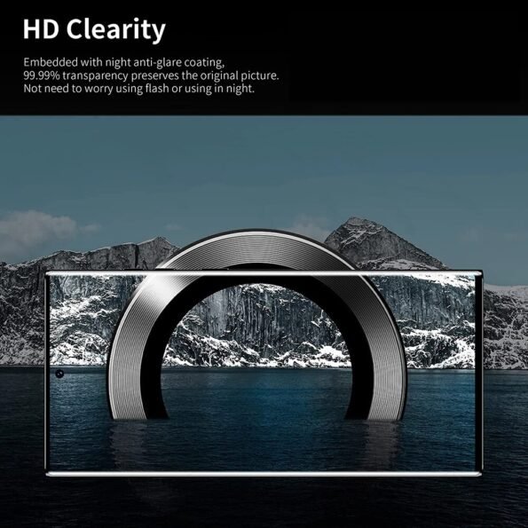 Galaxy A54 Camera Lens Metal Rings Protector (Black)