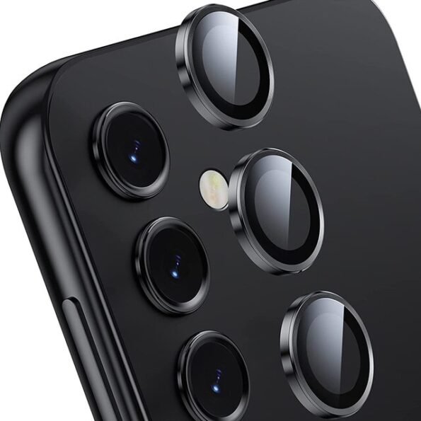 Galaxy A54 Camera Lens Metal Rings Protector Black