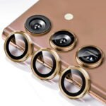 Galaxy A54 Camera Lens Metal Rings Protector Gold