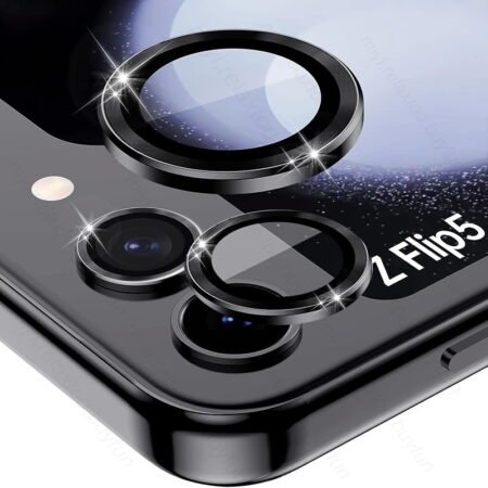 Galaxy Z Flip 5 Camera Lens Rings Protector Black