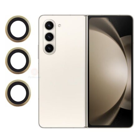 Galaxy Z Fold 5 Camera Lens Rings Protector (Gold)