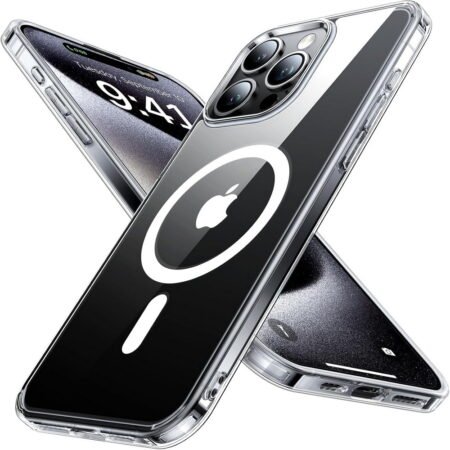 iPhone 15 Pro MagSafe Transparent Slim Case Back Cover