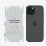 iPhone 15 Unbreakable Membrane Matte Back Sides Protector