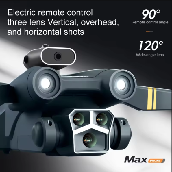 M3 MAX Drone Brushless Motor Triple 4K Gimbal Camera