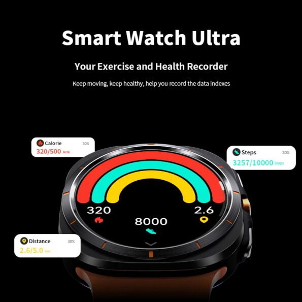 MZ Galaxy Watch 7 Ultra 47mm Bluetooth Call Smartwatch