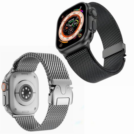 Watch Ultra 2 APPL Logo Milanese Loop Smartwatch