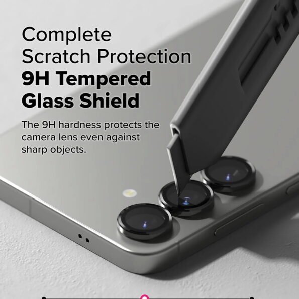 Galaxy S25 Camera Lens Rings Protector (Titanium Black)