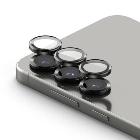 Galaxy S25 Camera Lens Rings Protector (Titanium Black)