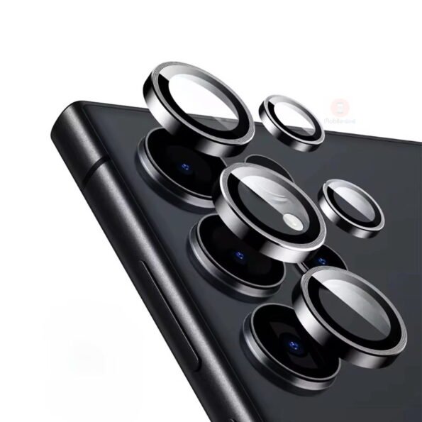 Galaxy S25 Ultra Camera Lens Rings Protector (Titanium Black)