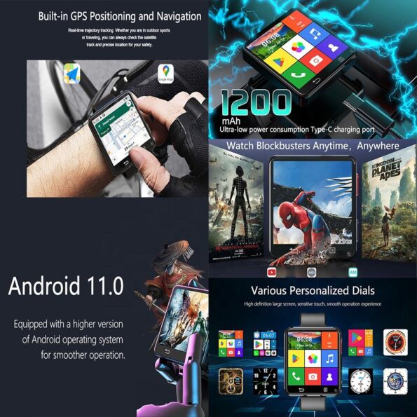 MZ Nova Square 5G 2.64inch Amoled Display Android Smartwatch