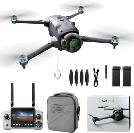A26 Pro 4K GPS Brushless OAS Drone With Remote Display
