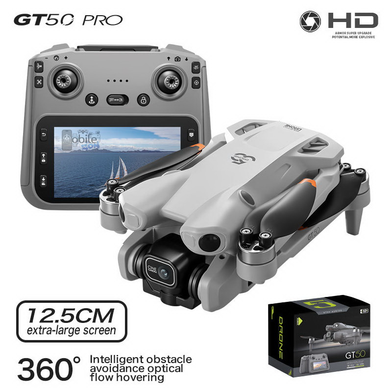GT50-Pro-Mini-Foldable-4K-Camera-With-Remote-Display-Brushless-Drone-2